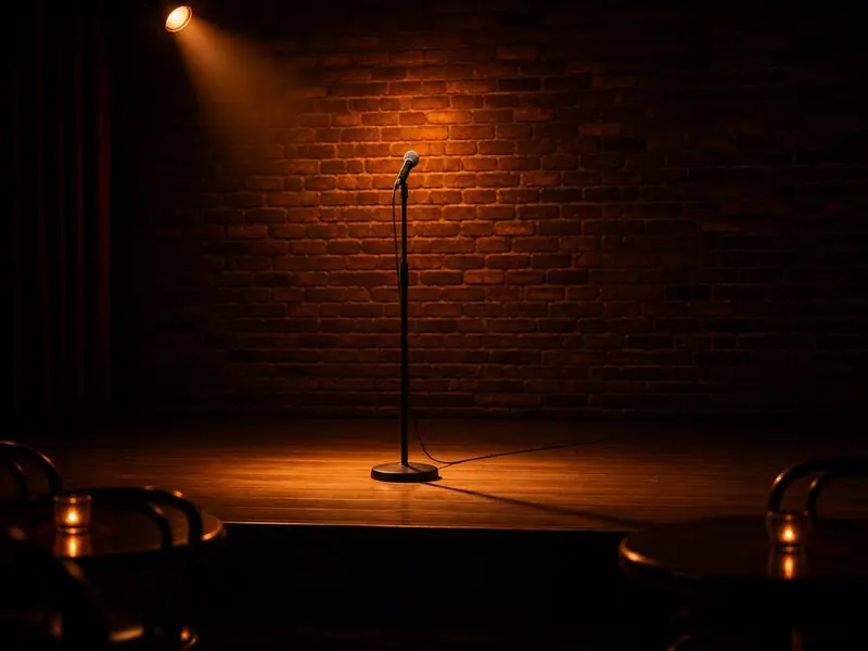 Comedy club stage